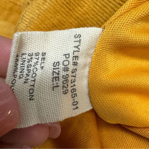 Altar’d State Yellow Mini Skirt Scallop Bottom Size Large NWT - Picture 7 of 8